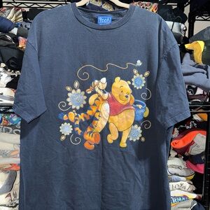 Vintage Winnie The Pooh And Tigger Navy Shirt Size Xl